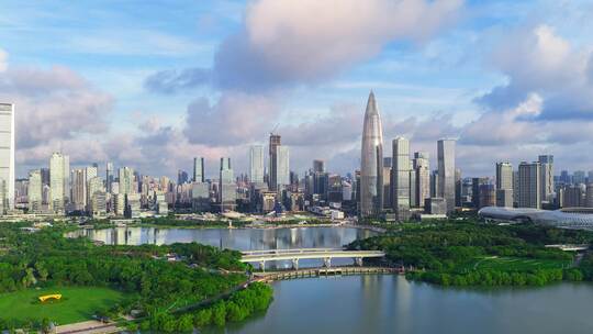 【6K】深圳城市延时航拍/深圳湾航拍