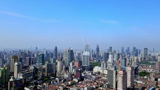 上海浦西航拍风光  洲城市视频素材模板下载