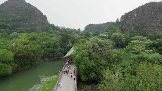 广西桂林七星景区4A景区航拍