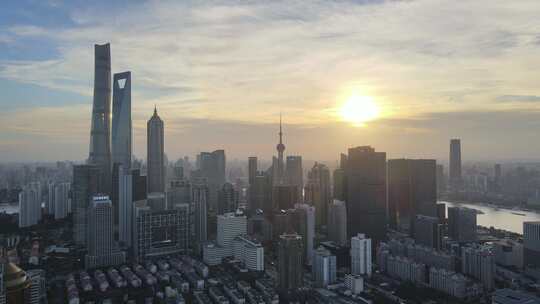 上海建筑群航拍