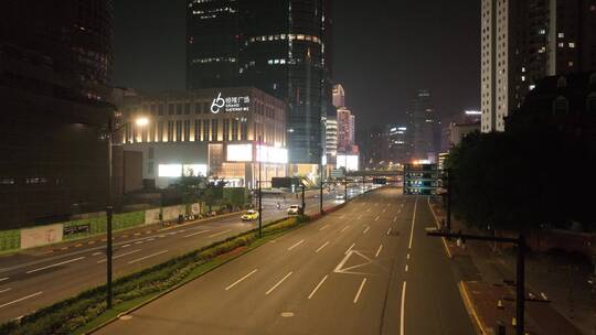 徐家汇夜景航拍