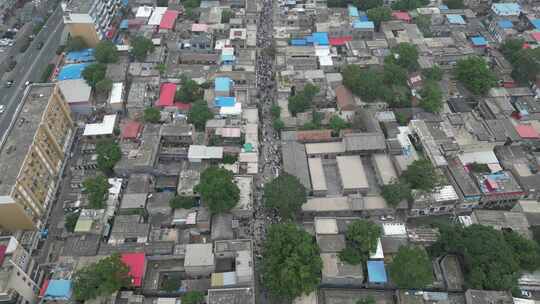 河北邯郸串城街历史文化街区航拍