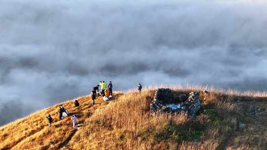 八面山云海航拍视频