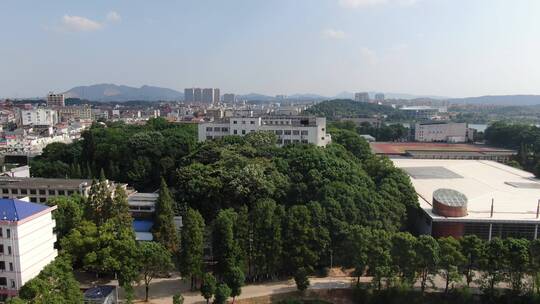 航拍岳阳湖南理工学院