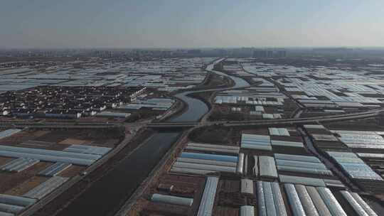 航拍 滏阳河 航拍滏阳河 滏阳河流域 农村