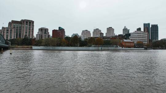 上海乍浦路桥航拍视频素材模板下载