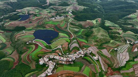 云南东川红土地航拍