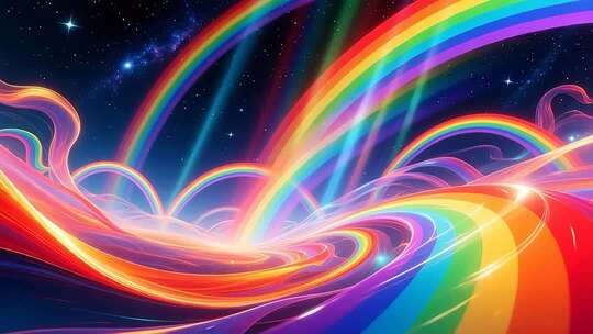动态缤纷彩虹4K