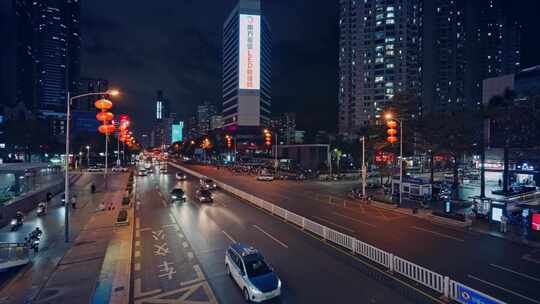 都市夜景城市夜景深圳视频素材模板下载