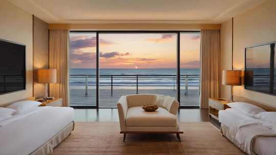 海景卧室室内景观