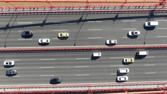 武汉长江鹦鹉洲大桥航拍视频素材模板下载