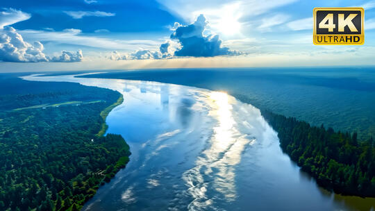 亚马逊河国外雨林风景大自然景观视频素材1