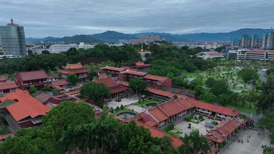 漳州南山禅寺航拍闽南寺庙古厝古建筑