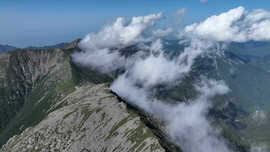 陕西秦岭太白山南北分界线视频素材模板下载