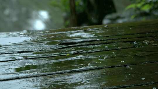 重庆雨季下雨屋檐实拍