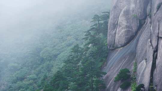 黄山烟雾缭绕