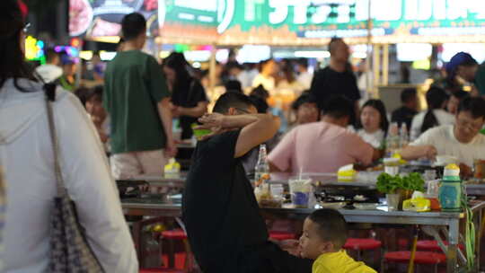 正定 夜市 小吃  摊位 烟火气