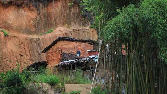 农村老房子山间小屋生态