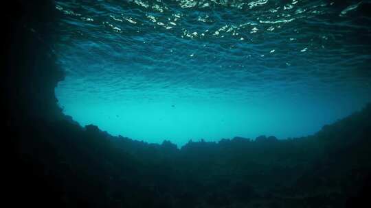 海洋静谧海底水下世界