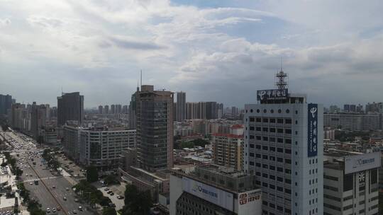 雨后城市风光