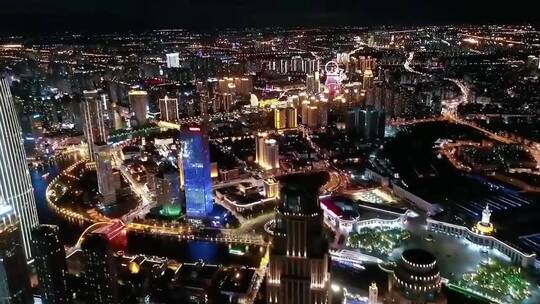 天津城市航拍视频素材模板下载