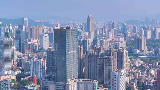 广州海珠区航拍城市高楼大厦摩天大楼城市建视频素材模板下载