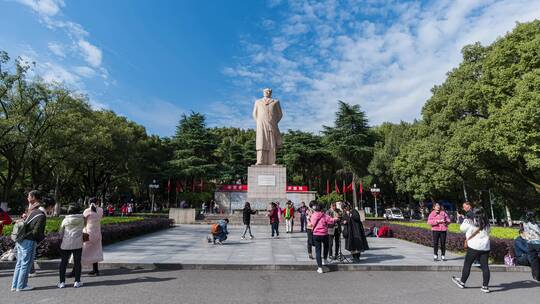 长沙城市风光航拍延时视频