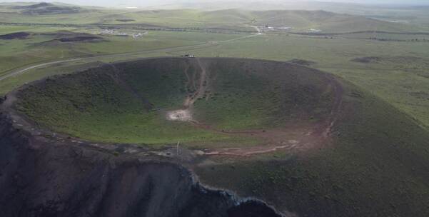 乌兰哈达火山高清在线视频素材下载