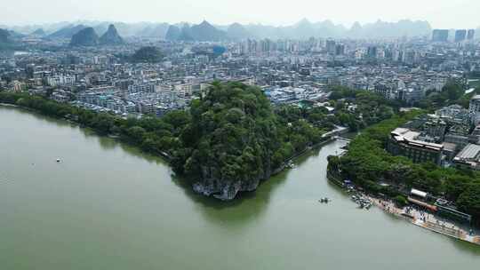 合集广西桂林象鼻山航拍