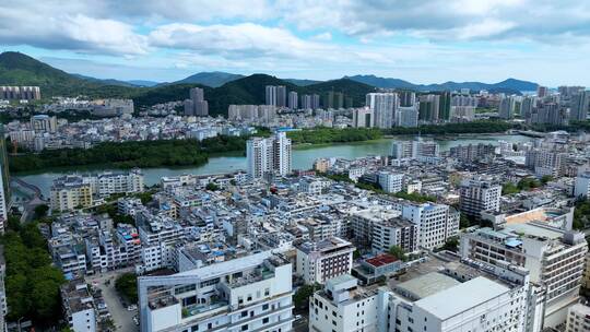 三亚河城市风景风貌