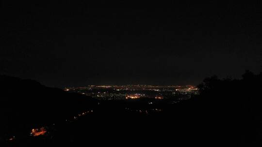 泉州市区夜景航拍500米高空泉州城市大景