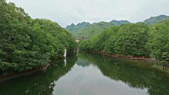 航拍洛阳嵩县白云山