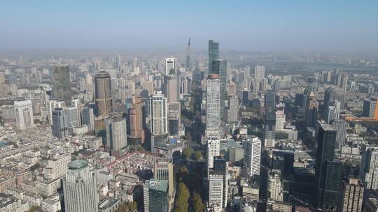 航拍南京城市风光地标建筑视频素材模板下载