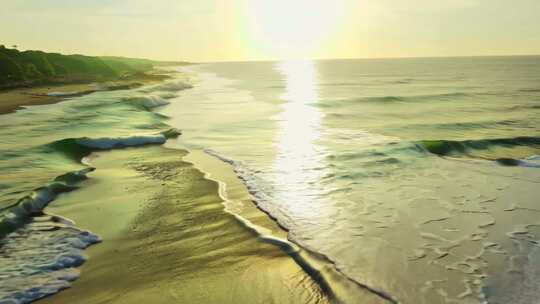 海洋海浪海边海滩大海浪花沙滩海水黄金海岸