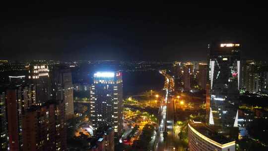 福建莆田夜景莆田商务区夜景