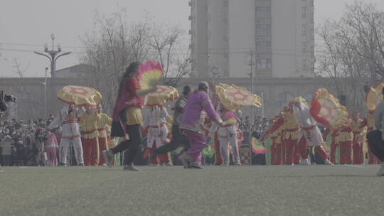 山东商河非遗鼓子秧歌春节新年喜庆热闹元宵