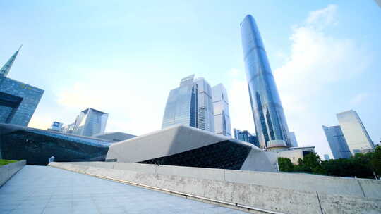 广州珠江新城大剧院现代化高楼大厦
