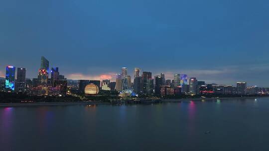 杭州钱江新城夜景