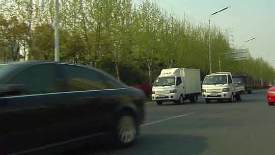 小货车 行驶视频素材模板下载