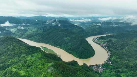 贵州山河自然风光延时4k素材