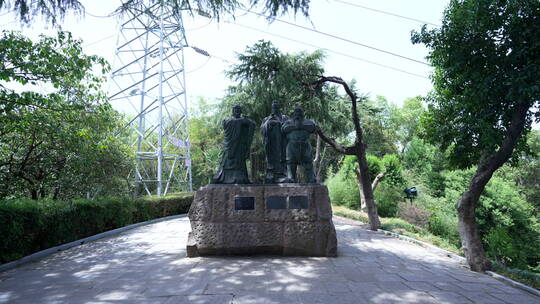 武汉汉阳区龟山风景区风景视频素材模板下载