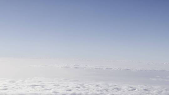 俯拍航拍天空中云层密布视频素材模板下载