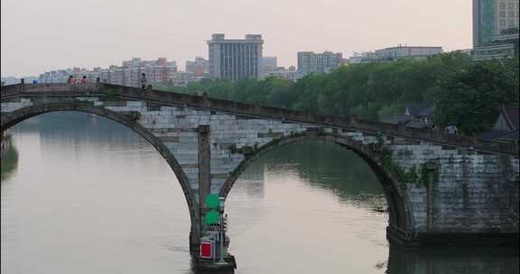 杭州市拱墅区拱宸桥风光航拍