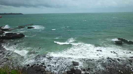 广西北海涠洲岛大海南岸鳄鱼山旅游旅行