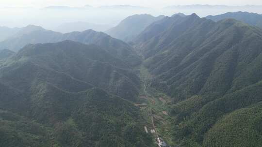 丽水遂昌山村航拍