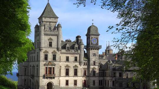 美丽的苏格兰城堡庄园视频素材模板下载