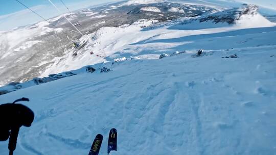 第一人称双板滑雪POV