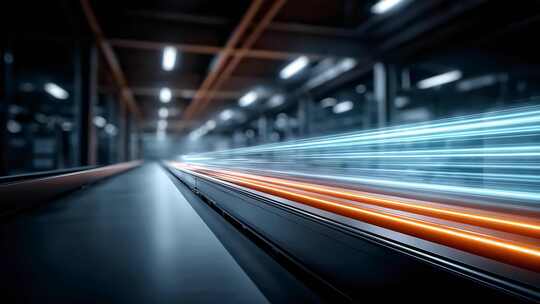 光线穿梭科技隧道极速前进