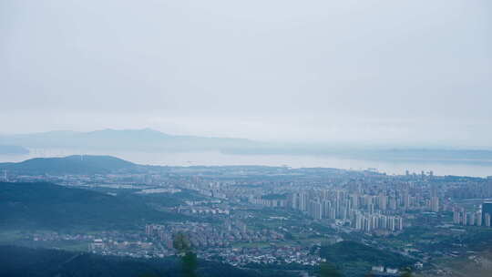 庐山山顶城市俯拍