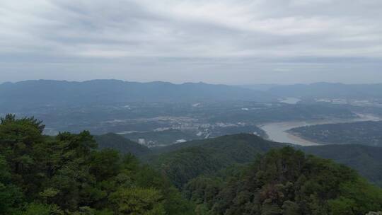 【合集】重庆北碚缙云山观景塔自然景观航拍